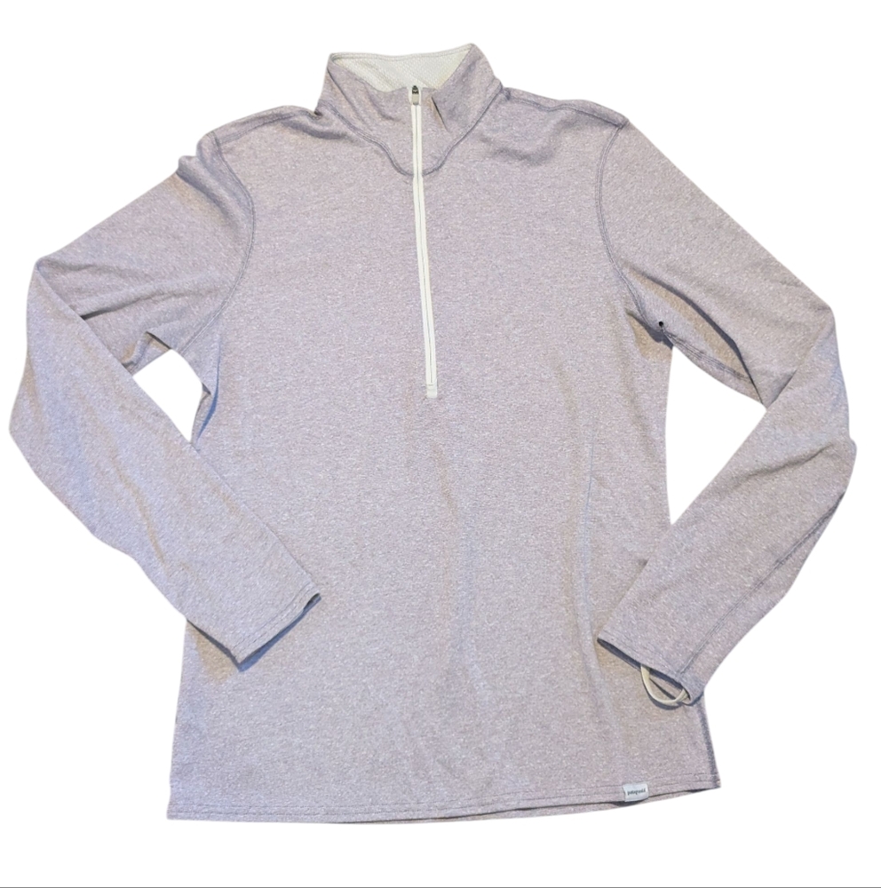 Patagonia Womens Medium Purple 1/4 Zip Pullover Sweater
